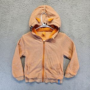 Cubcoats Fleece Hoodie Jacket Kids Size 10Yrs Orange‎ Hooded Full Zip